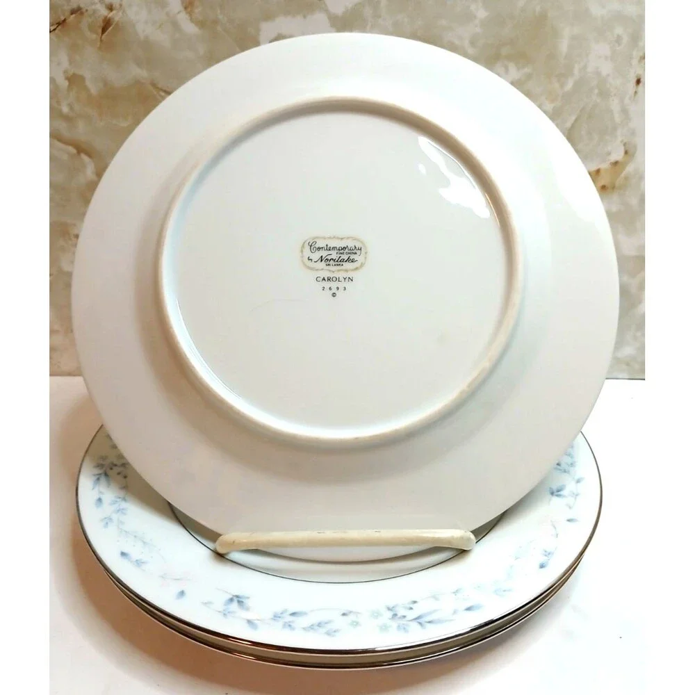 3 Vintage Noritake Fine China Carolyn 2693 Salad Plates 1977-1996
